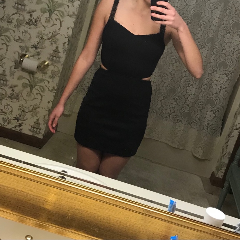 BCBGeneration Black Cutout Dress Size 4